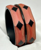 BB188 red overdyed and cut back bakelite bangles